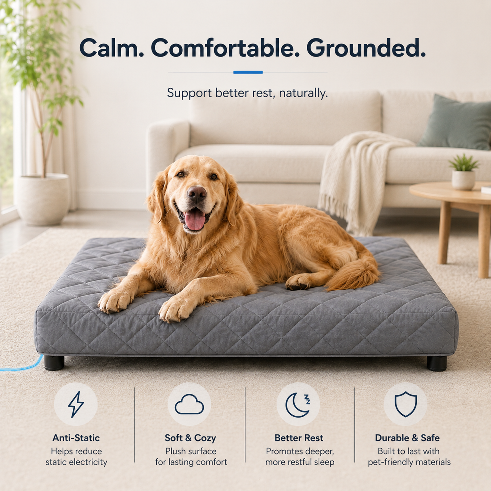 Grounding Pet Bed