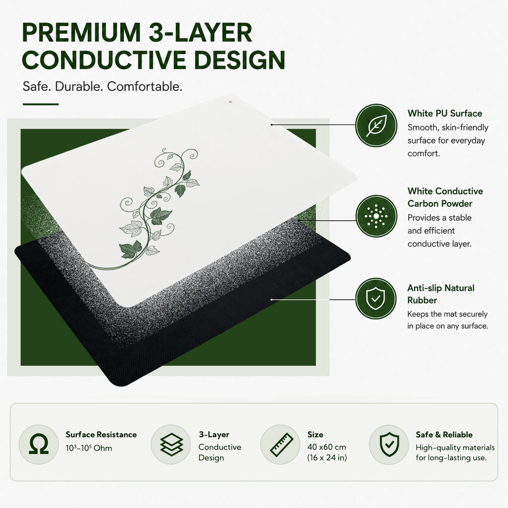 White Grounding Mat