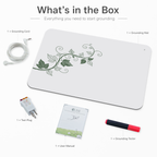 White Grounding Mat - Leaf