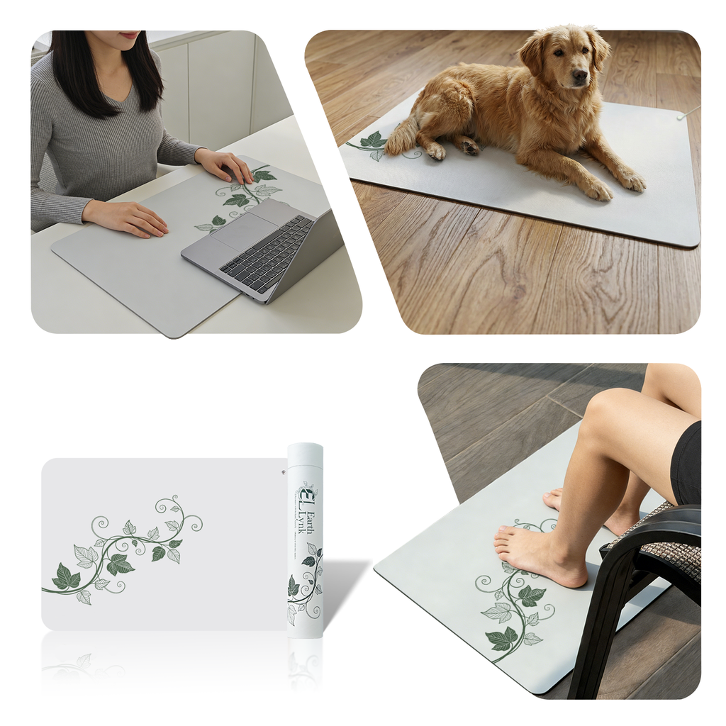 White Grounding Mat - Leaf