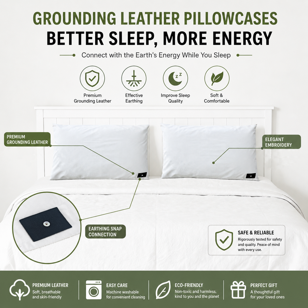 Earth Lynk White Grounding Pillowcase